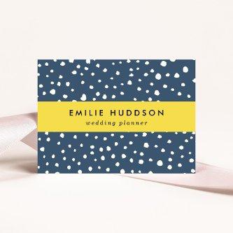 Navy Blue Dalmatian Spots, Dalmatian Dots, Dotted