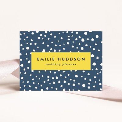 Navy Blue Dalmatian Spots, Dalmatian Dots, Dotted