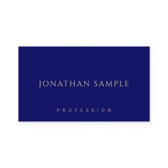 Navy Blue Gold Template Minimalist Modern Elegant