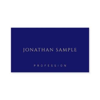 Navy Blue Gold Template Minimalist Modern Elegant