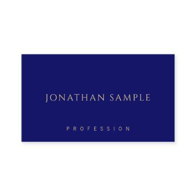Navy Blue Gold Template Minimalist Modern Elegant
