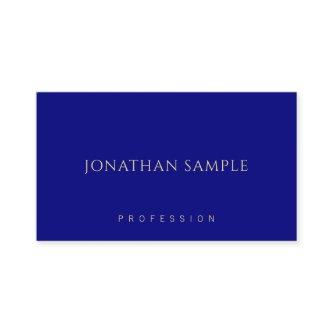 Navy Blue Minimalist Modern Elegant Template