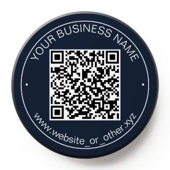 Navy Blue QR Code Smart Contact PopSocket