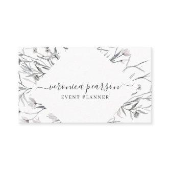 Navy Blue Sketched Florals | Modern Minimal