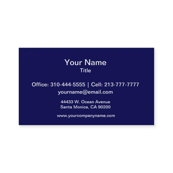 Navy Blue Solid Color Customize It