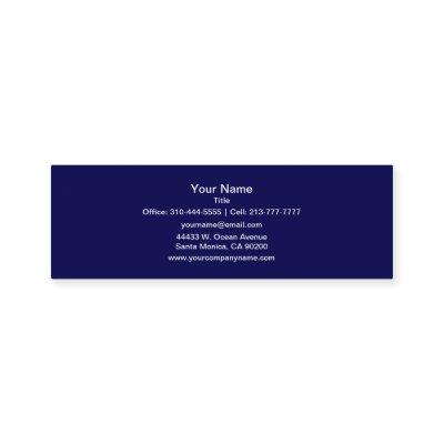 Navy Blue Solid Color Customize It Mini