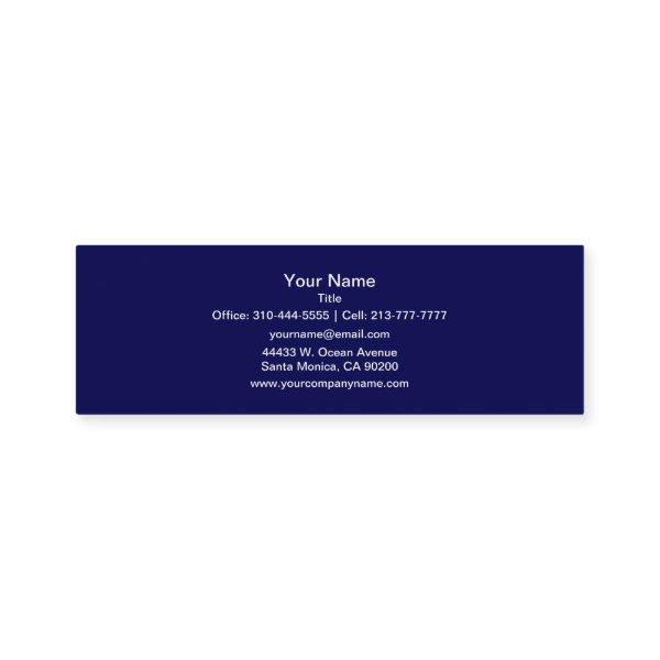 Navy Blue Solid Color Customize It Mini