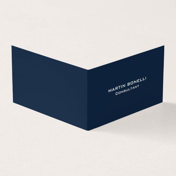 Navy Blue Special Unique Modern Consultant