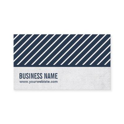 Navy Blue Stripes Professional Journalist