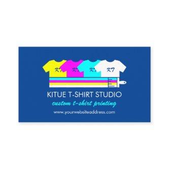 Navy Brightly Colored Shirts Paint Brush