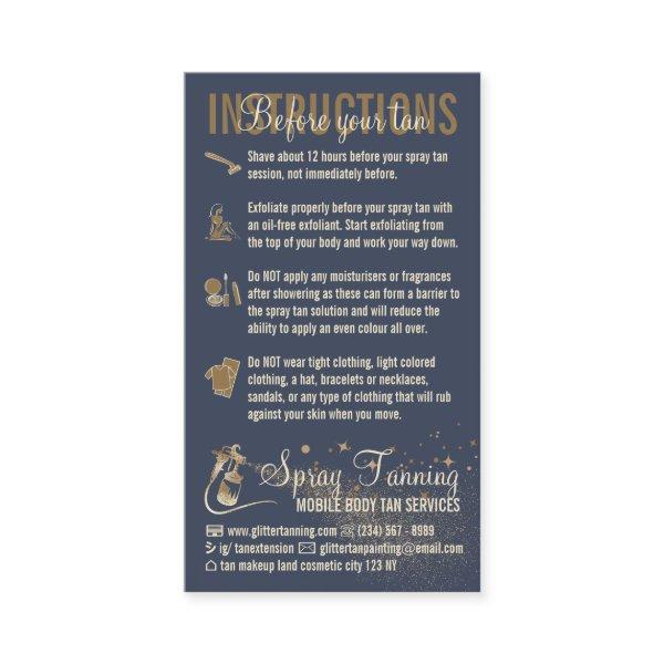 Navy Instructions Spray Tan Before AfterCare Guide