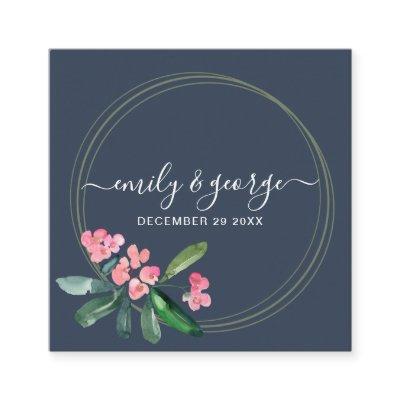 NAVY PINK CHRIST THORN BLOOM CACTI WEDDING WEBSITE SQUARE