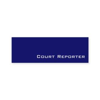 Navy white court reporter