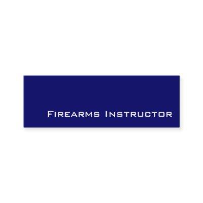 Navy white Firearms Instructor