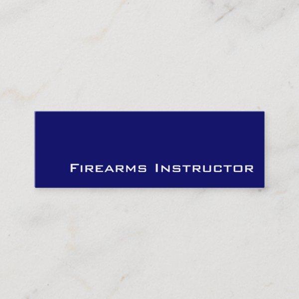 Navy white Firearms Instructor