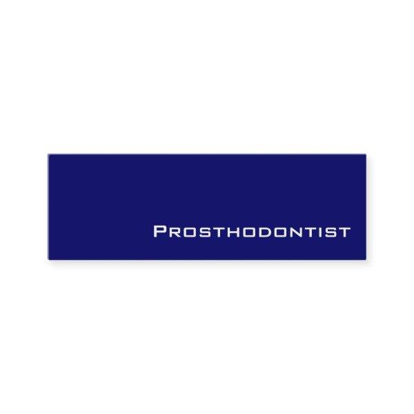 Navy white Prosthodontist