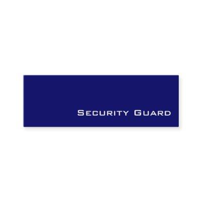 Navy white Security Guard