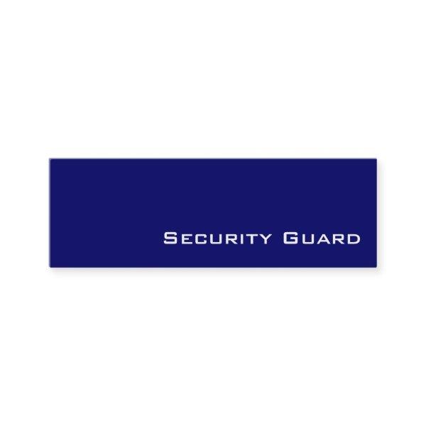 Navy white Security Guard