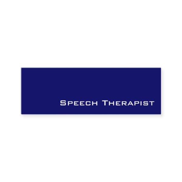 Navy white speech therapist