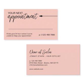 Neat Arrow Black Blush Minimal Next Appointment