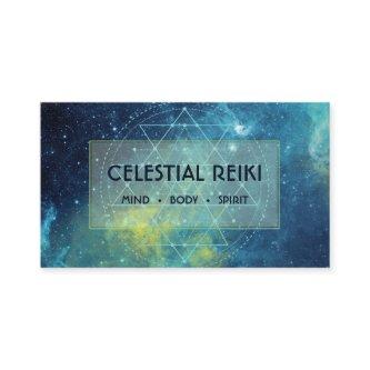 Nebula Galaxy Modern Watercolor | Reiki Holistic