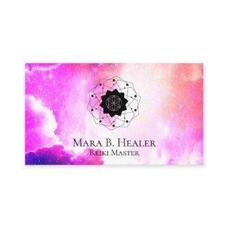 * Nebula Sacred Geometry Universe Pink Purple