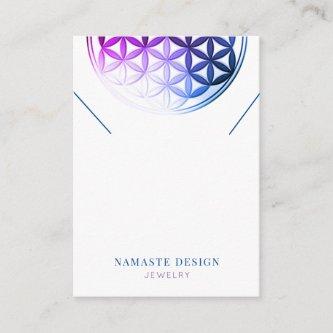 Necklace Display Card • Flower of Life/Mandala