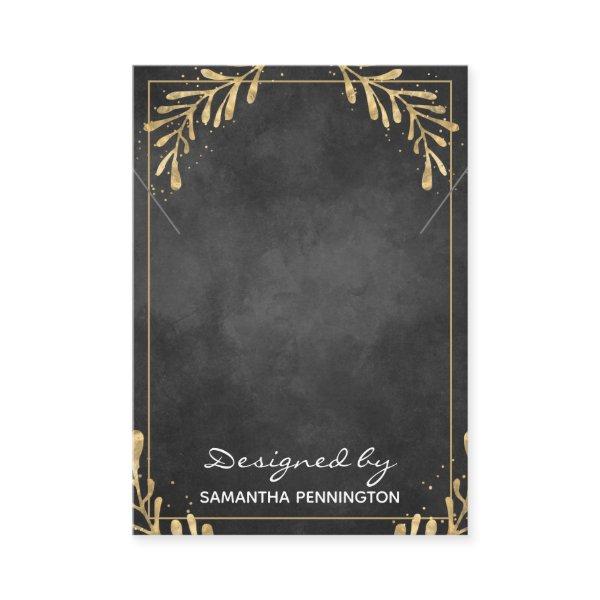Necklace Display Faux Foil Leaf