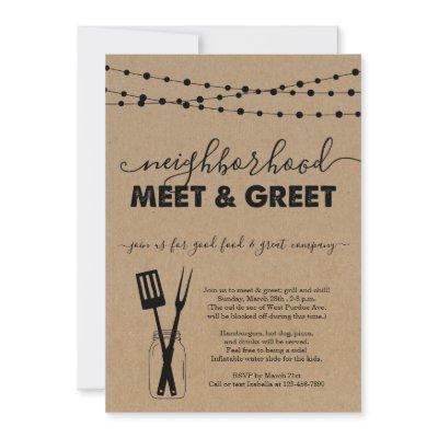 Neighborhood Meet & Greet Invitation