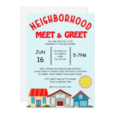 Neighborhood Meet & Greet Invitation