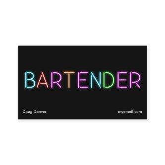 Neon bartender