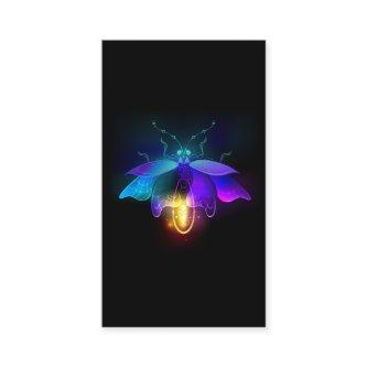 Neon Firefly on black