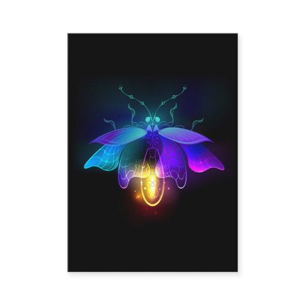 Neon Firefly on black