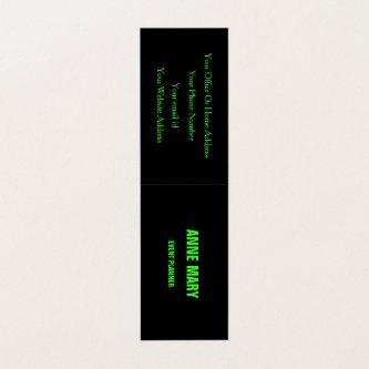 Neon Green Black Custom Color Weddings Modern Cool