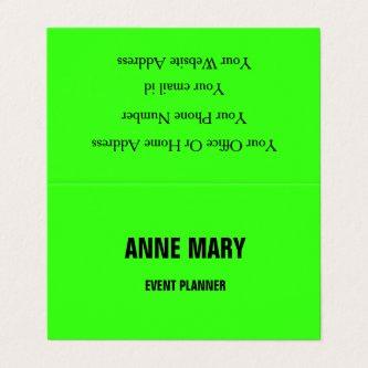 Neon Green Bright Colorful Wedding Event Modern