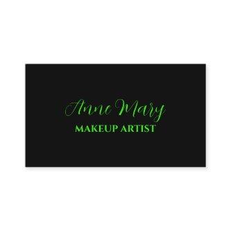 Neon Green Bright Script Makeup Artist Salon 2023