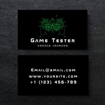 Neon Green Controller Joystick Game Tester Gamer