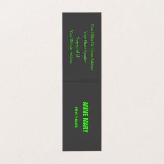 Neon Green Grey Gray Custom Color Weddings Modern