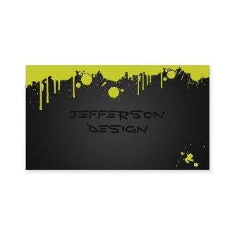 Neon Green Paint Splatters