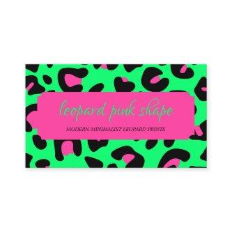 Neon Green Pink Leopard