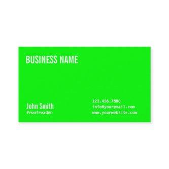 Neon Green Proofreading