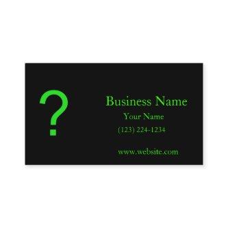 Neon Green Question Mark