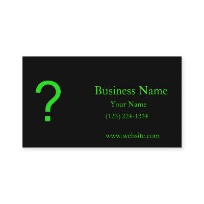 Neon Green Question Mark