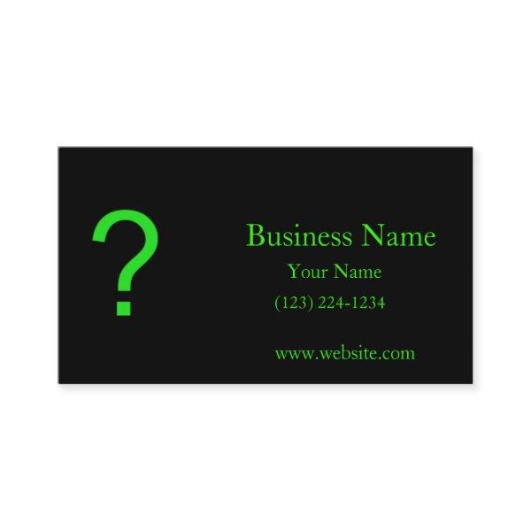 Neon Green Question Mark