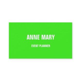 Neon Green White Bright Colorful Weddings Events