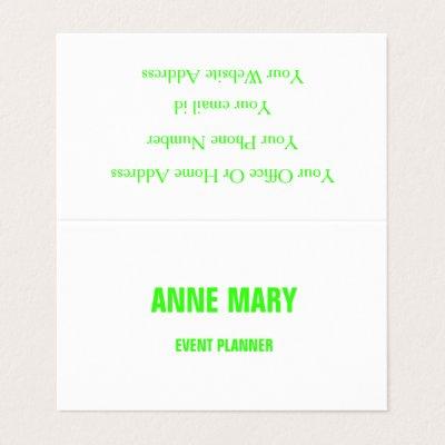 Neon Green White Custom Color Wedding Event Trendy