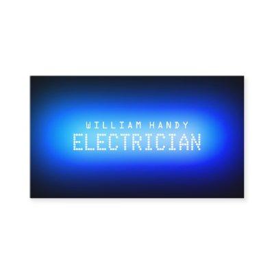 Neon light inspired blue