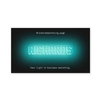Neon light sign style cover
