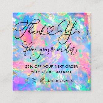 neon opal stone  thank you for your order square