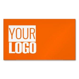 Neon  orange  - add your  logo  Magnet